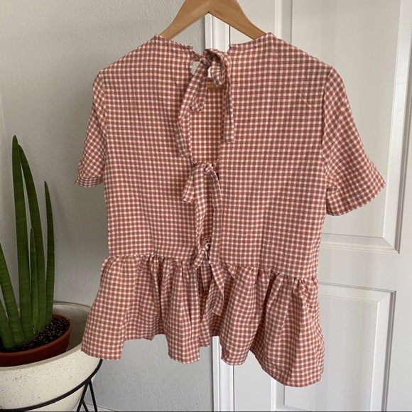 Plaid Ruffle Top - Picture 4 of 5